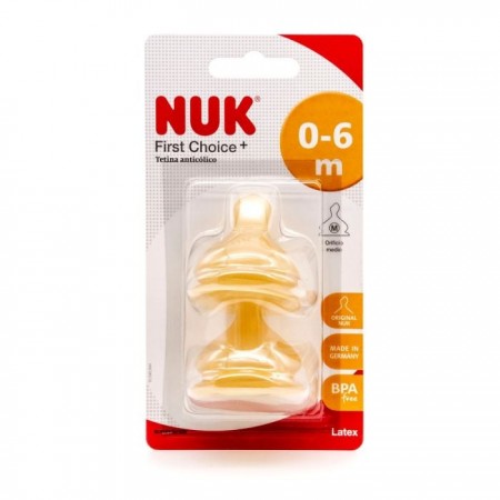 TETINA LATEX NUK FIRST CHOICE LECHE T-1 M 2 U
