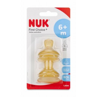 NUK TETINA LATEX FIRST CHOICE ALIMENTO T-2 L 2 U