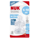 NUK TETINA SILICONA FIRST CHOICE T-2 6-18 MESES FLUJO VARIABLE 2 TETINAS