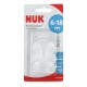 NUK TETINA SILICONA ANTICOLICO FIRST CHOICE+ T-2 XL 6-18 MESES 2 TETINAS