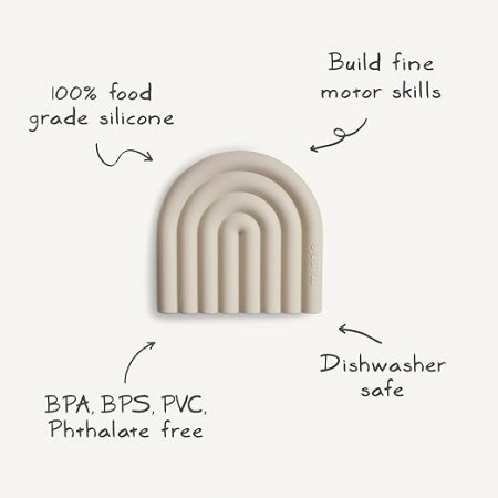 MUSHIE MORDEDOR SILICONA RAINBOW VERDE