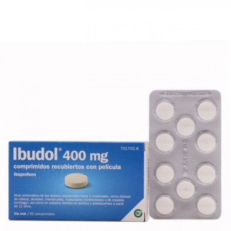 IBUDOL 400 MG 20 COMPRIMIDOS RECUBIERTOS