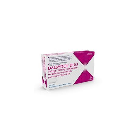 DALSYDOL DUO 500 MG/200 MG 20 COMPRIMIDOS RECUBIERTOS