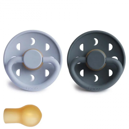 FRIGG PACK 2 CHUPETES LATEX TALLA 1 DE 0-6MESES MOON