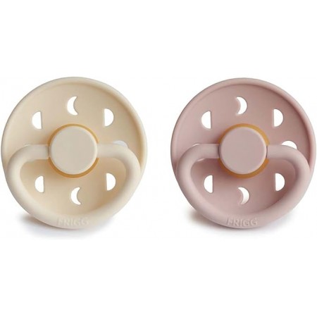 FRIGG PACK 2 CHUPETES LATEX TALLA 2 DE 6-18 MESES MOON
