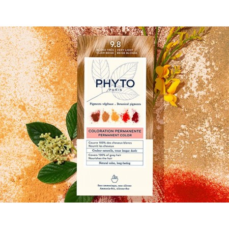 PHYTO COLOR TINTE 9.8 RUBIO BEIGE MUY CLARO