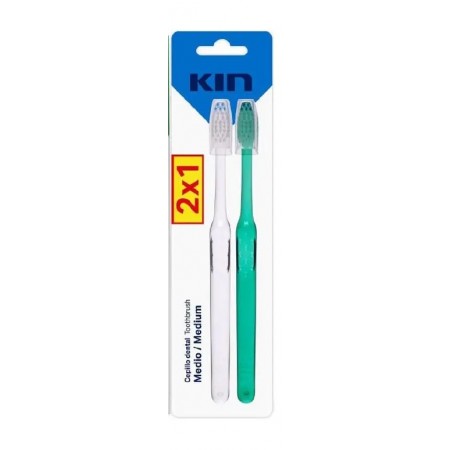 KIN DUPLO CEPILLO DENTAL MEDIO 2X1