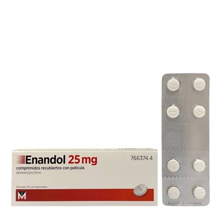 ENANDOL 25 MG 16 COMPRIMIDOS RECUBIERTOS