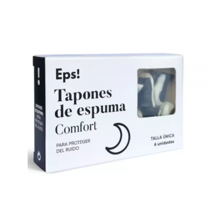 EPS! TAPONES DE ESPUMA COMFORT PARA RUIDO 6 UNIDADES