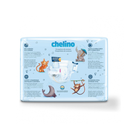 CHELINO PAÑAL INFANTIL FASHION & LOVE TALLA 6 (17 - 28 KG) 27 PAÑALES