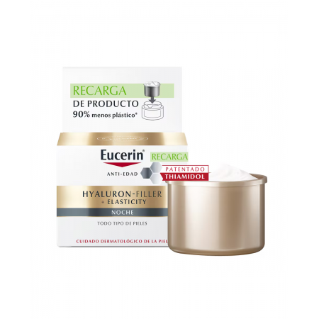 EUCERIN HYALURON FILLER+ ELASTICITY CREMA NOCHE RECARGA 50 ML