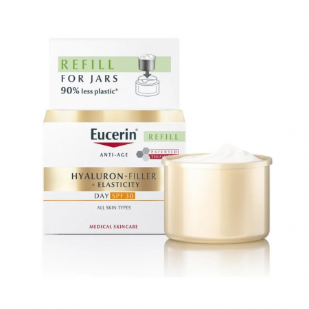 EUCERIN HYALURON FILLER+ ELASTICITY CREMA DE DIA FPS30 RECARGA 50 ML