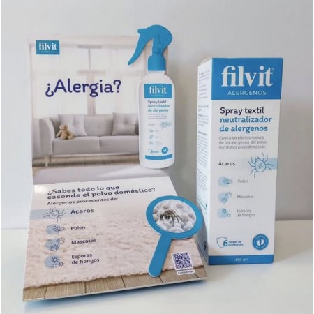 FILVIT HOGAR ALERGENOS SPRAY TEXTIL NEUTRALIZADOR 400 ML