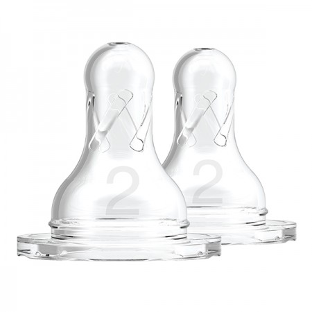 DR BROWN´S TETINA SILICONA NATURAL FLOW STANDARD NIVEL 2 +3 MESES BOCA ESTRECHA