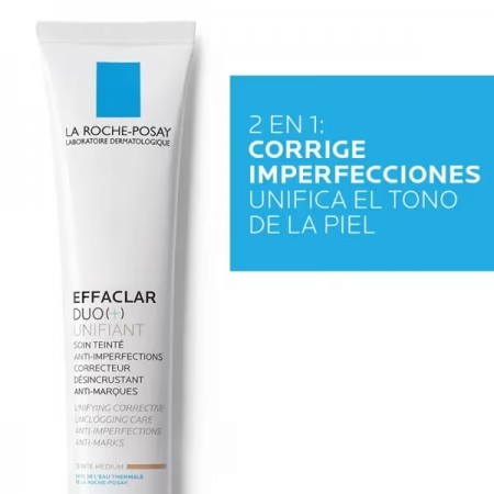 LA ROCHE POSAY EFFACLAR DUO (+) UNIFIANT CON COLOR TONO INTERMEDIO FLUIDO 40 ML