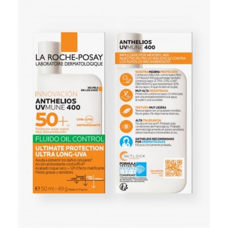 ANTHELIOS OIL CONTROL FLUID UVMUNE 400 SPF 50+ 50 ML