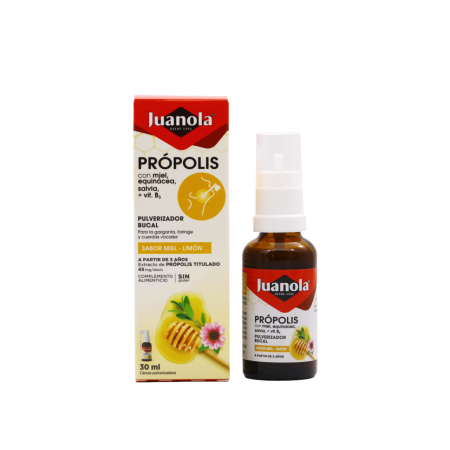 JUANOLA PROPOLIS SPRAY PULVERIZADOR BUCAL SABOR MIEL Y LIMON 30 ML