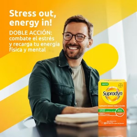SUPRADYN ENERGY DOBLE ACCION 20 SOBRES EFERVESCENTE SABOR LIMON