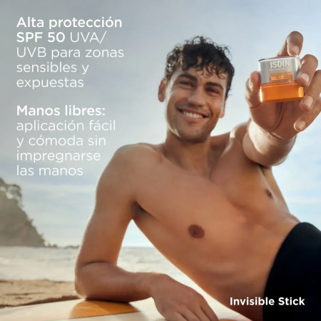 FOTOPROTECTOR ISDIN STICK INVISIBLE SPF 50 10 G