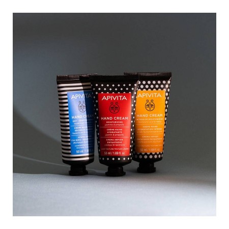 APIVITA DUPLO CREMA DE MANOS SECAS Y AGRIETADAS CONCENTRADA DE HIPERICO Y CERA DE ABEJA 2X50ML