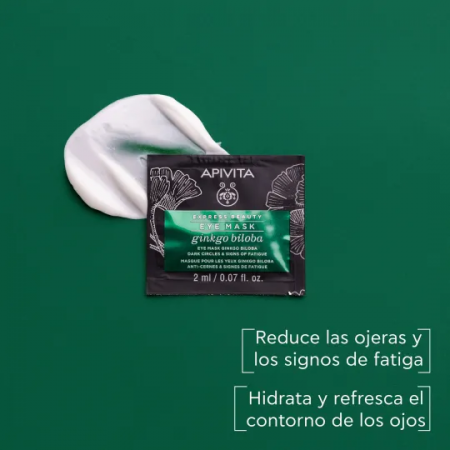 APIVITA MASCARILLA EXPRESS PARA OJOS BOLSAS Y OJERAS GINKGO BILOBA 2 X 2ML