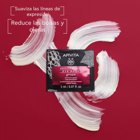 APIVITA MASCARILLA EXPRESS PARA CONTORNO DE OJOS ANTIARRUGAS CON UVA 2 X 2ML