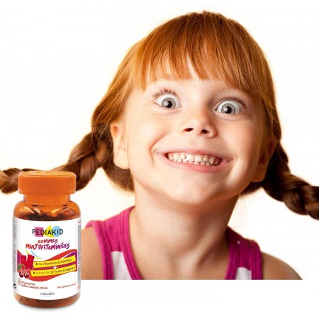 PEDIAKID GUMMIES MULTIVITAMINAS 60 GOMINOLAS SABOR CEREZA
