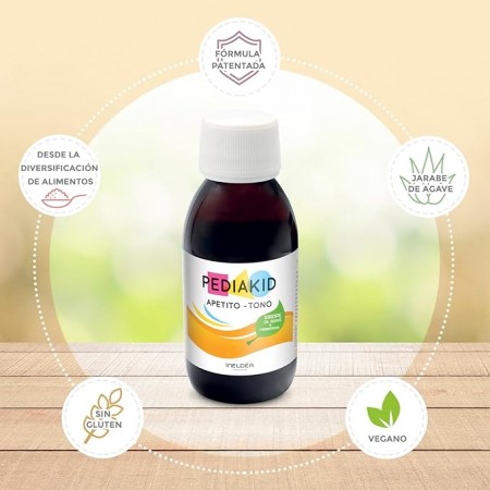 PEDIAKID APETITO TONO JARABE 125 ML SABOR FRAMBUESA
