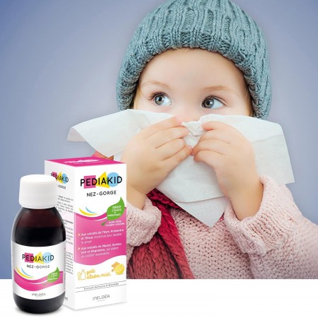 PEDIAKID MOQUITOS NARIZ GARGANTA SABOR LIMON Y MIEL JARABE 125ML
