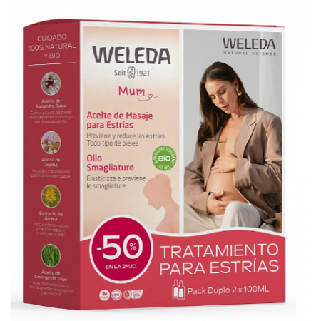 WELEDA ACEITE DE ESTRIAS DUPLO 2ª UD AL 50% 2 X 100ML