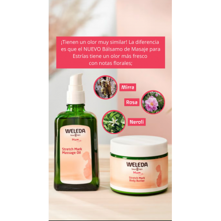 WELEDA PACK RUTINA ANTIESTRIAS ACEITE DE MASAJE 100ML + BALSAMO MASAJE ESTRIAS 150 ML
