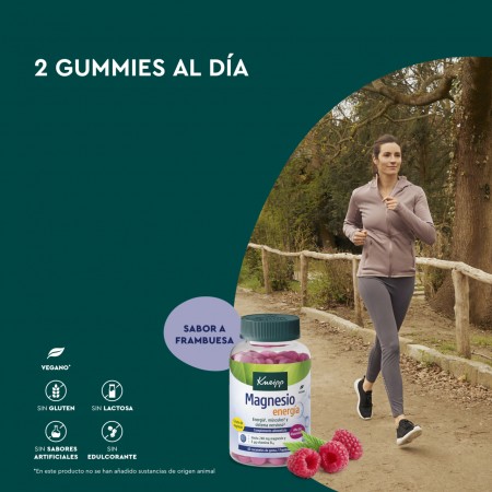 KNEIPP MAGNESIO ENERGIA 60 CARAMELOS DE GOMA SABOR FRAMBUESA