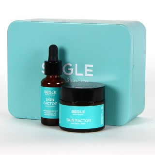 SEGLE PACK SKIN FACTOR SERUM 30ML + CREMA 50ML LATA VERDE AGUA
