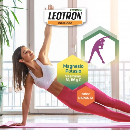 LEOTRON MAGNESIO + POTASIO ANGELINI 30 COMPRIMIDOS EFERVESCENTES SABOR NARANJA
