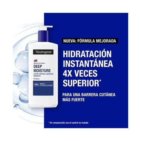 NEUTROGENA HIDRATACION PROFUNDA 2X1 LOCION CORPORAL RAPIDA ABSORCION PIEL SECA 750+750 ML