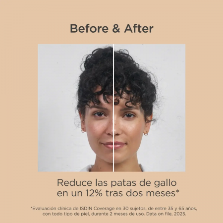 ISDIN COVERAGE ALTA COBERTURA BASE DE MAQUILLAJE SPF50+ COLOR 4.0 DORADO 30G