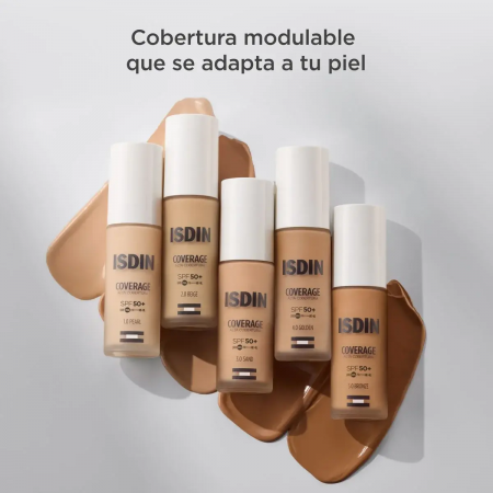 ISDIN COVERAGE ALTA COBERTURA BASE DE MAQUILLAJE SPF50+ COLOR 5.0 BRONZE 30G
