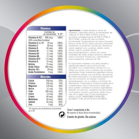 MULTICENTRUM HOMBRE 50+ 30 COMPRIMIDOS