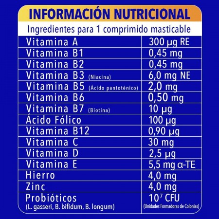 BION 3 DEFENSE JUNIOR 30 COMPRIMIDOS MASTICABLES SABOR FRAMBUESA