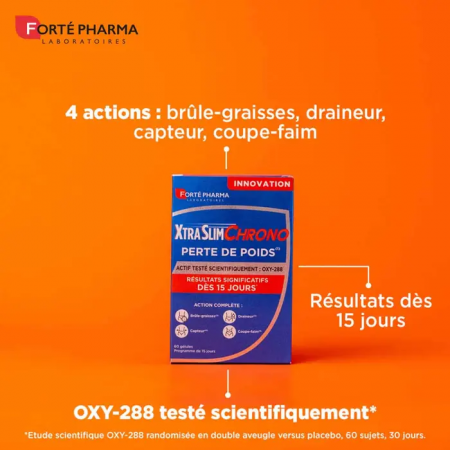 XTRA SLIM CHRONO PERDIDA DE PESO PROGRAMA 15 DÍAS 60 CAPSULAS