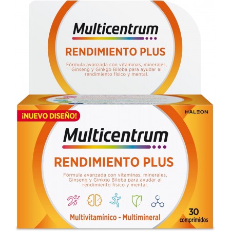 MULTICENTRUM RENDIMIENTO PLUS 30 COMPRIMIDOS