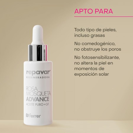 REPAVAR REGENERADORA ADVANCE ACEITE PURO ROSA MOSQUETA 15 ML