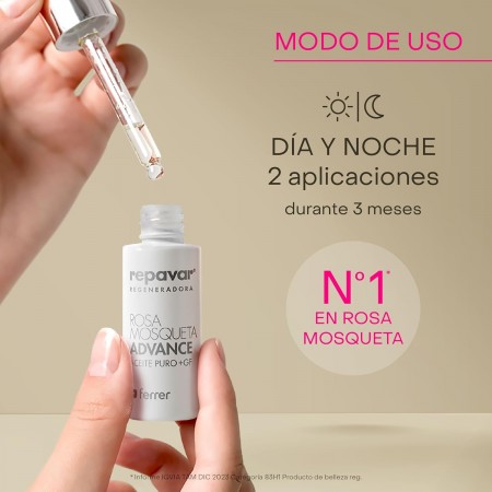 REPAVAR REGENERADORA ADVANCE ACEITE PURO ROSA MOSQUETA 15 ML