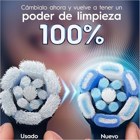 ORALB RECAMBIOS CABEZAL CEPILLO ELECTRICO IOS ULTIMATE CLEAN 2 RECAMBIOS COLOR NEGRO