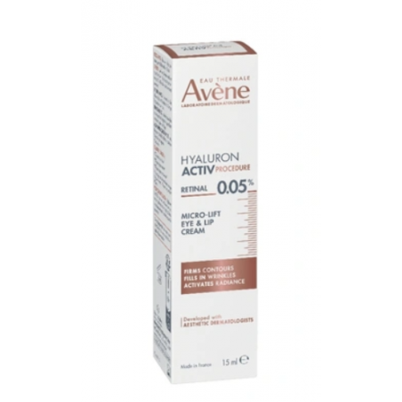 AVENE HYALURON ACTIV PROCEDURE RETINAL 0.05% MICRO-LIFT OJOS & LABIOS CREMA 15 ML