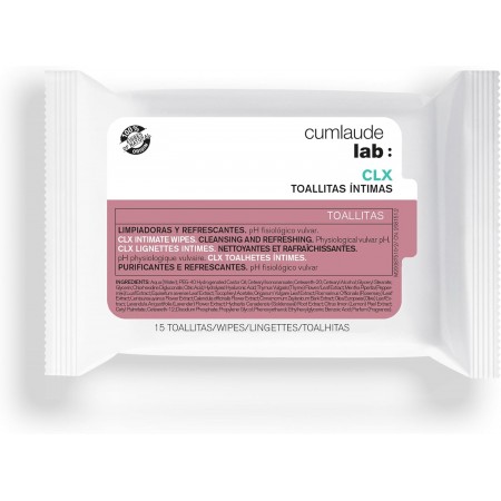 CUMLAUDE LAB: HIGIENE INTIMA CLX TOALLITAS 15 UNIDADES