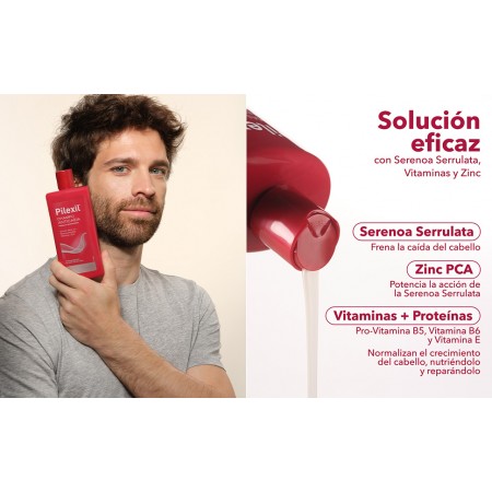 PILEXIL DUPLO CHAMPU ANTICAIDA 2 X 500 ML 40% 2ª UD