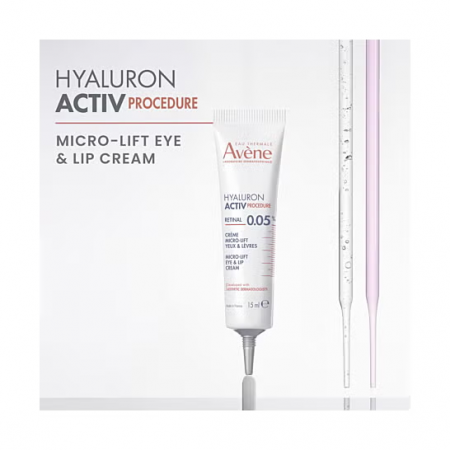 AVENE HYALURON ACTIV PROCEDURE RETINAL 0.05% MICRO-LIFT OJOS & LABIOS CREMA 15 ML
