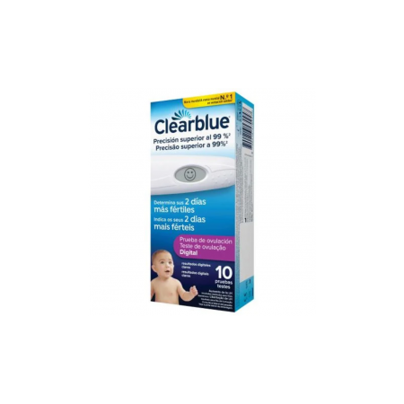 CLEARBLUE PRUEBA DIGITAL DE OVULACION 10 PRUEBAS