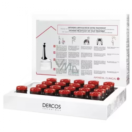DERCOS AMINEXIL CLINICAL 5 MUJER 21 MONODOSIS 6ML